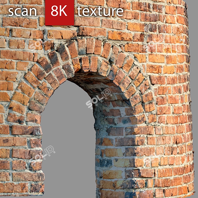 Title: Detailed Brick Arch Model 3D model image 2