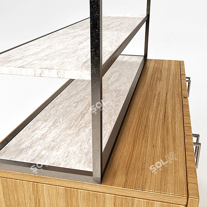 Modern Arrangement and Shelf Set 3D model image 2