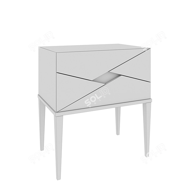 Galaxy Nightstand: Sleek and Space-inspired 3D model image 3