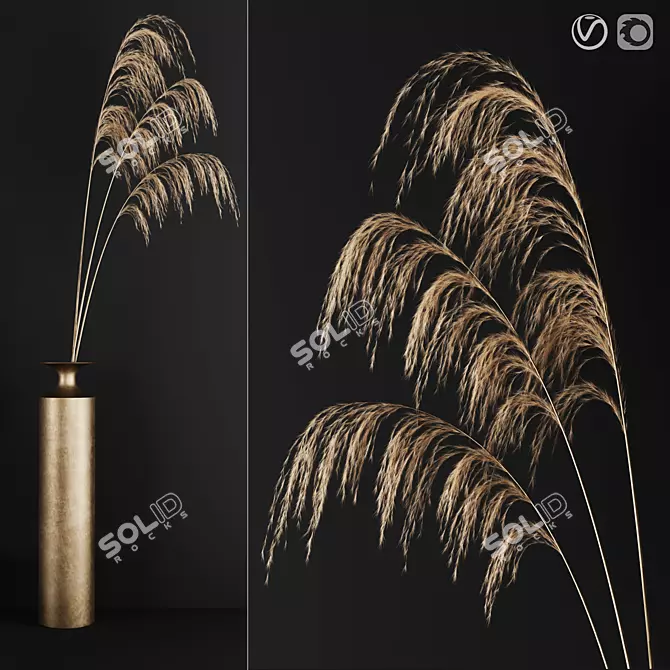 Elegant Vase 01 - High-Quality Decor 3D model image 1