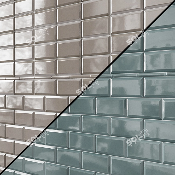 Adex Neri Ceramic Wall Tile 3D model image 1