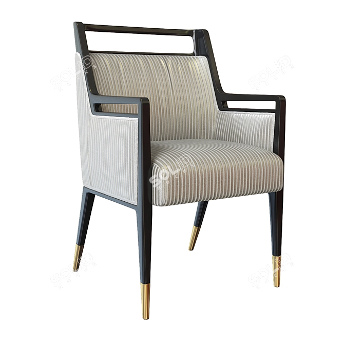 Vintage Gio Ponti Armchair - Iconic Mid-Century Design 3D model image 1