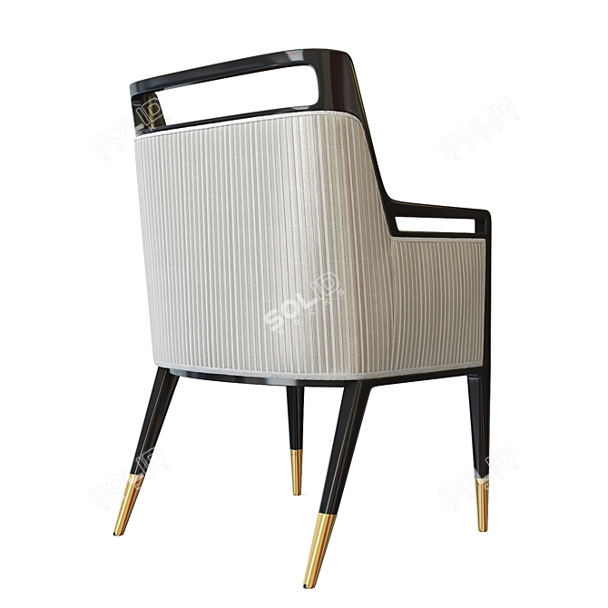 Vintage Gio Ponti Armchair - Iconic Mid-Century Design 3D model image 3