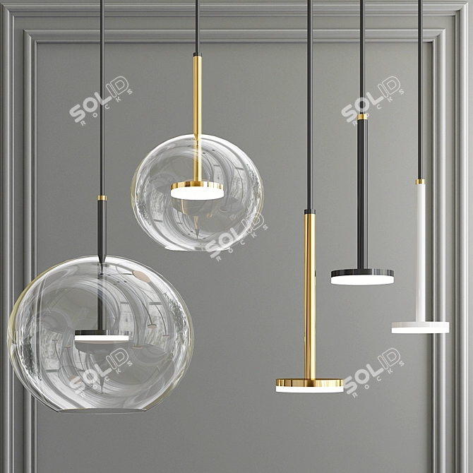 Elegant Flexlite Jacqueling Pendant 3D model image 1