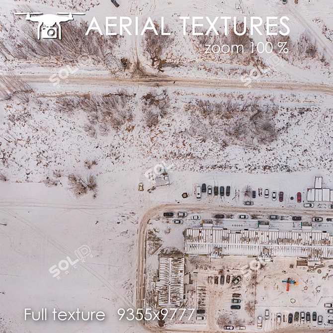 Winter Residential Area Texture Pack 3D model image 3