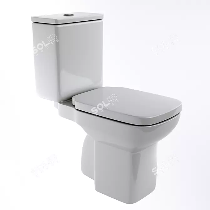  ROCA Debba Toilet Bowl: Sleek & Reliable 3D model image 1
