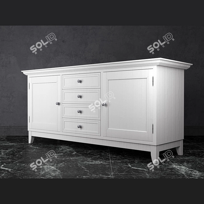 DANTONE Home Classic Chest 3D model image 3