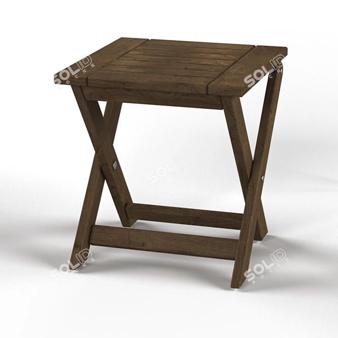 IKEA ÄPPLARÖ Outdoor Stool 3D model image 1