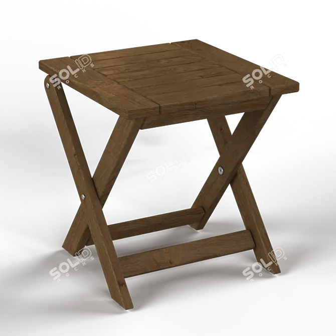 IKEA ÄPPLARÖ Outdoor Stool 3D model image 2