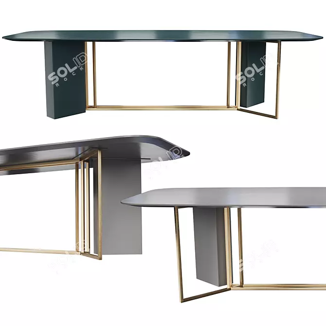 Modern Plinto Meridiani Table 3D model image 1