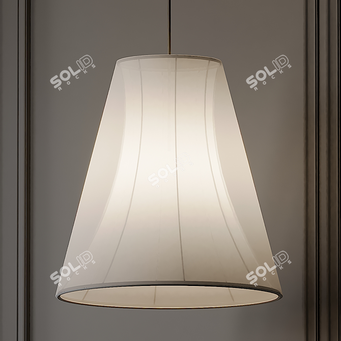 Elegant Silhouette Pendant Lighting 3D model image 1