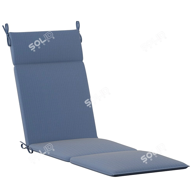 Elevate Your Comfort: Chaise Lounge Cushion 3D model image 1