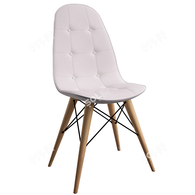 Elegant Irving Chair 3D model image 1