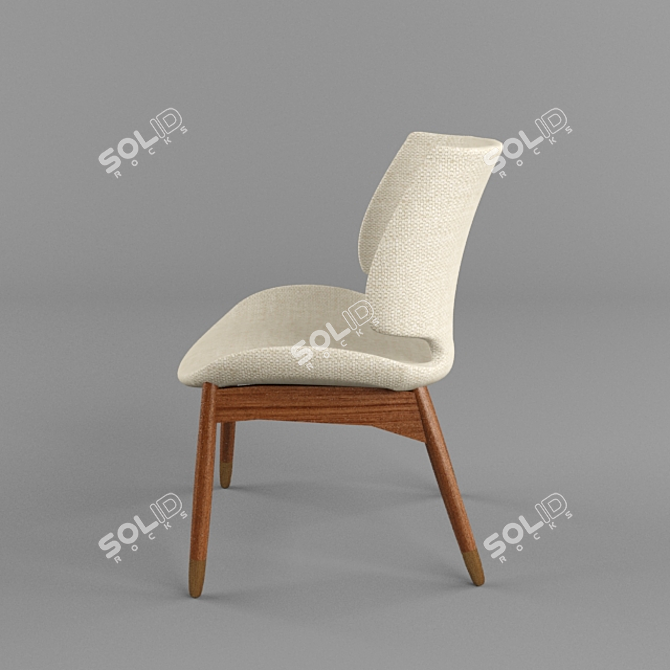 Minimalist Ergonomic Chair 3D model image 2