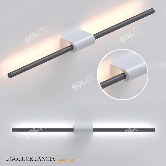 EGOLUCE LANCIA LED Wall Lamp 3D model image 1