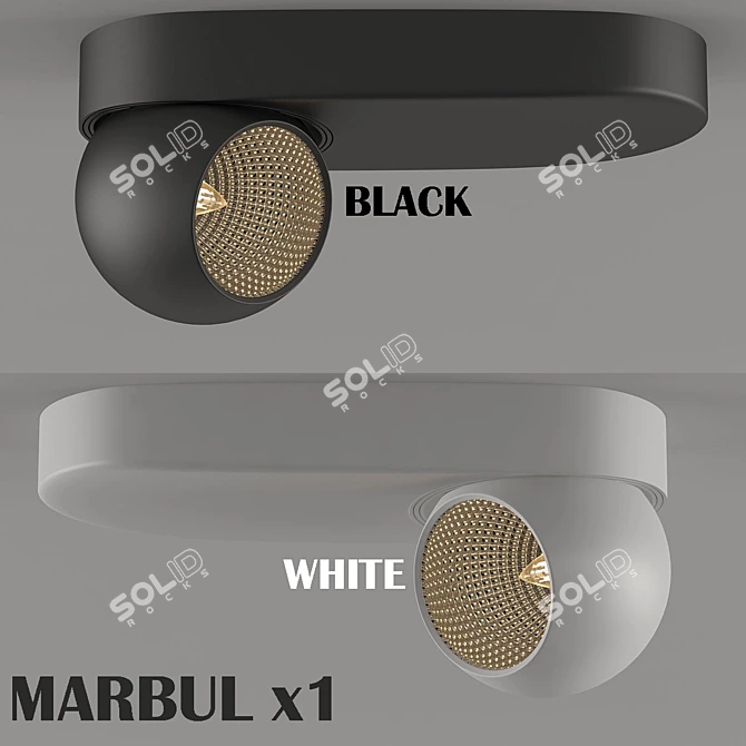 Sleek Marbul_X1 Lighting Solution 3D model image 1