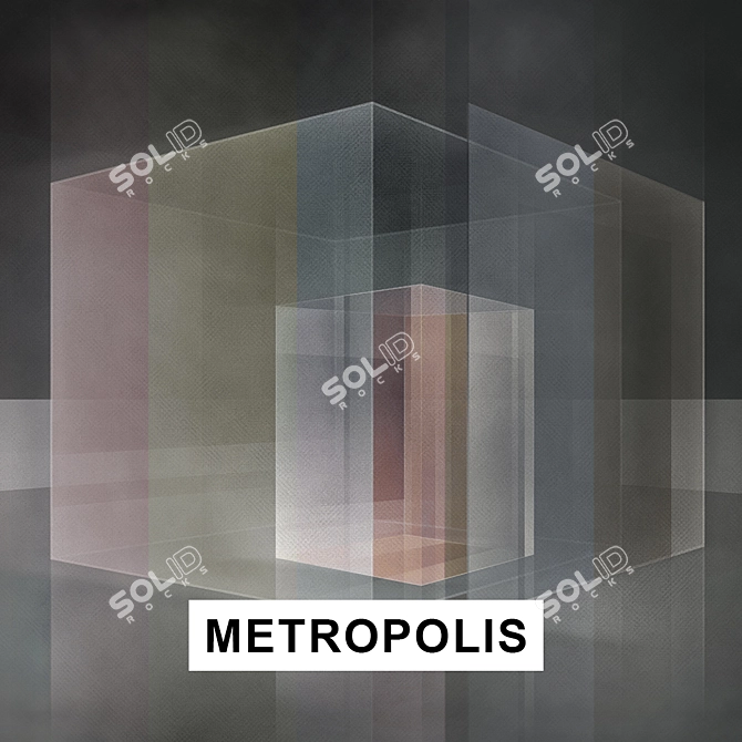 FACTURA METROPOLIS: Stylish Vinyl Wallpaper 3D model image 2