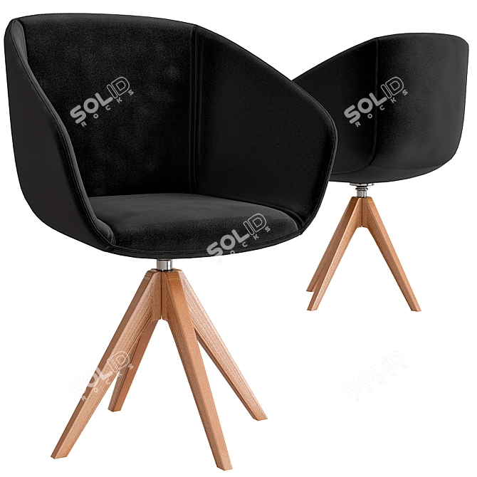 Title: Albaplus FOLHA Orthopedic Chair 3D model image 1