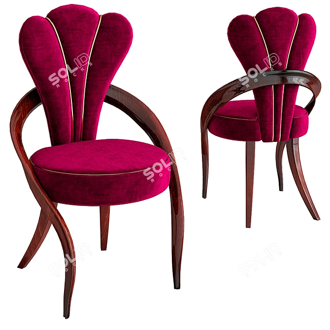 Elegant Waves 4 Rivatelier 3D model image 1