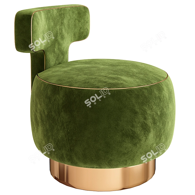 ADELE Modern Armchair 3D model image 1