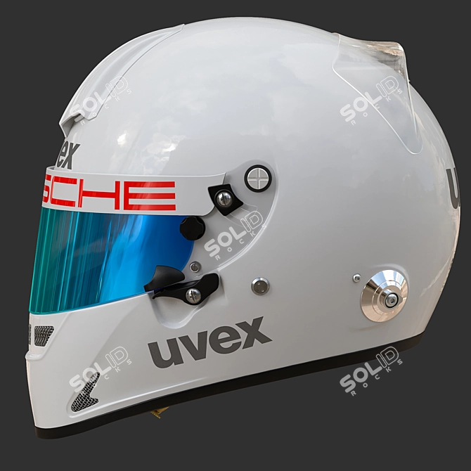 UVEX FP5 White: Advanced UV Protection Helmet 3D model image 5