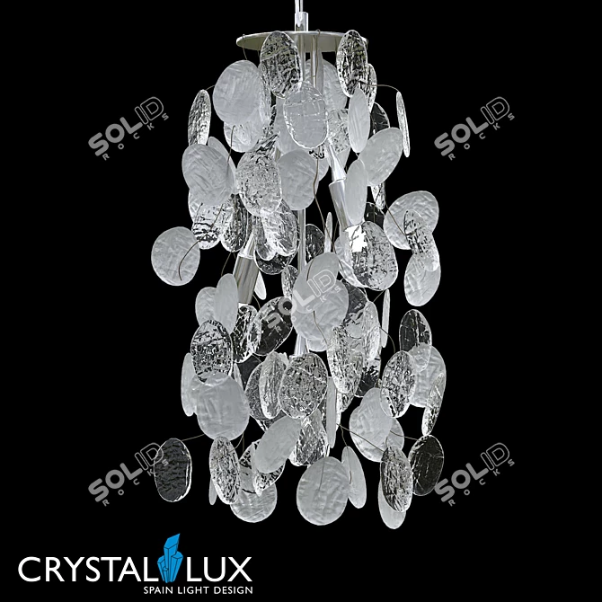 Crystal Lux Tenerife SP3 Silver Pendant 3D model image 1