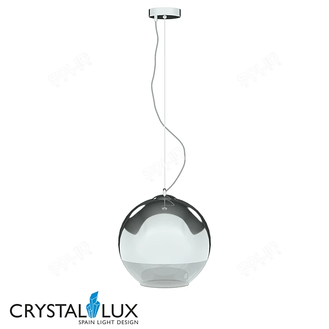 Title: Crystal Lux Woody SP1 Pendant 3D model image 1