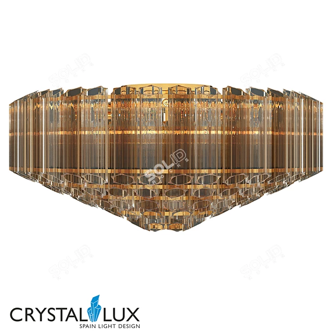 Crystal Lux AMADO PL17 Modern Pendant Light - 800mm Diameter 3D model image 1