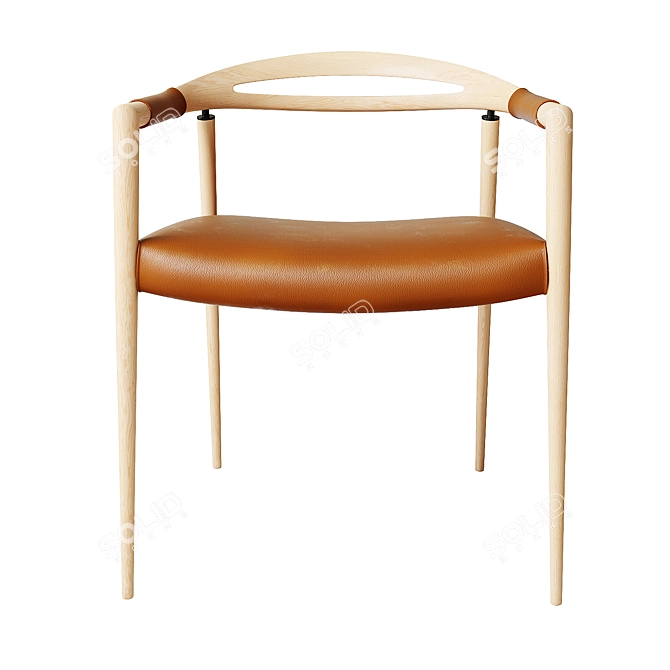 Modern Sola Arm Chair: Award-Winning Design 3D model image 2