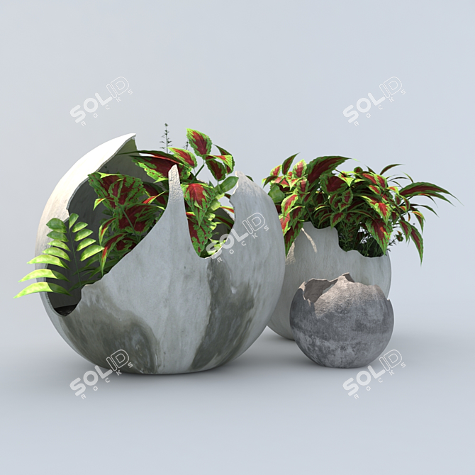 Versatile Outdoor and Indoor Flower Pot 3D model image 3
