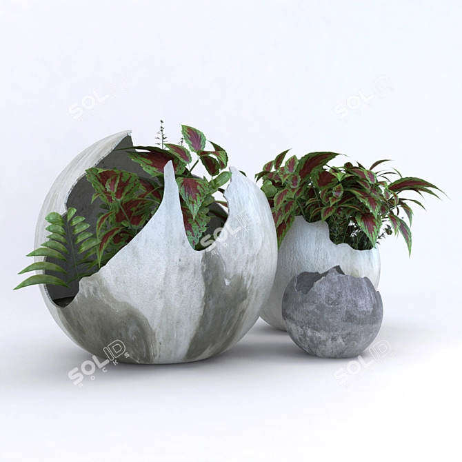 Versatile Outdoor and Indoor Flower Pot 3D model image 6