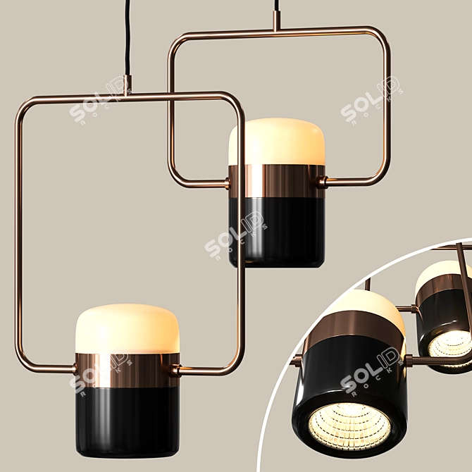 Dazzling Delight Pendant Lamp 3D model image 1