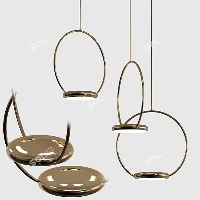 Gibas ODIGIOTTO Pendant Light 3D model image 1