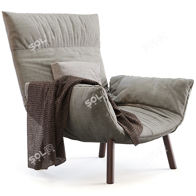 Contemporary Pil Bonaldo Armchair 3D model image 2