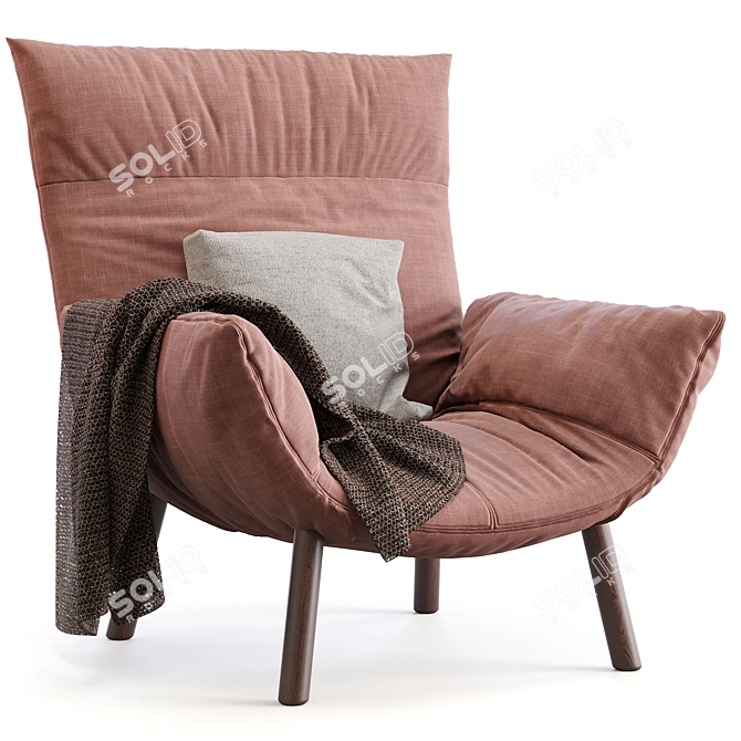 Contemporary Pil Bonaldo Armchair 3D model image 3