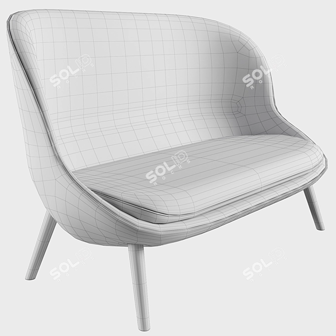 Cozy Chic Sofa 3D model image 2