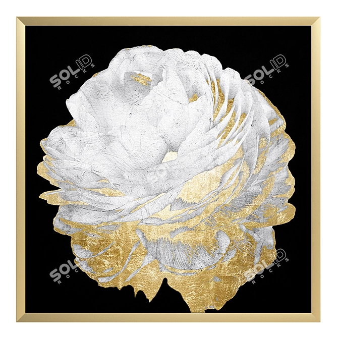 Modern Abstract Wall Art Decoration 3D model image 1