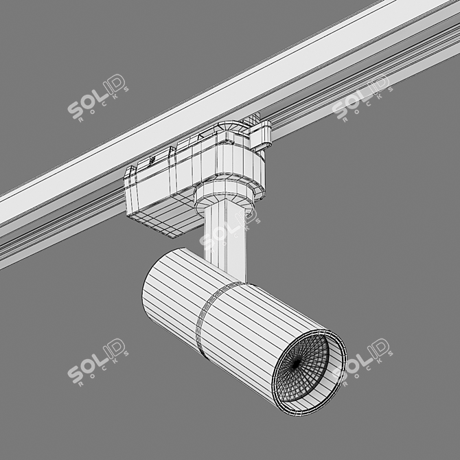 Volta Lightstar LED Track Light Set 3D model image 3