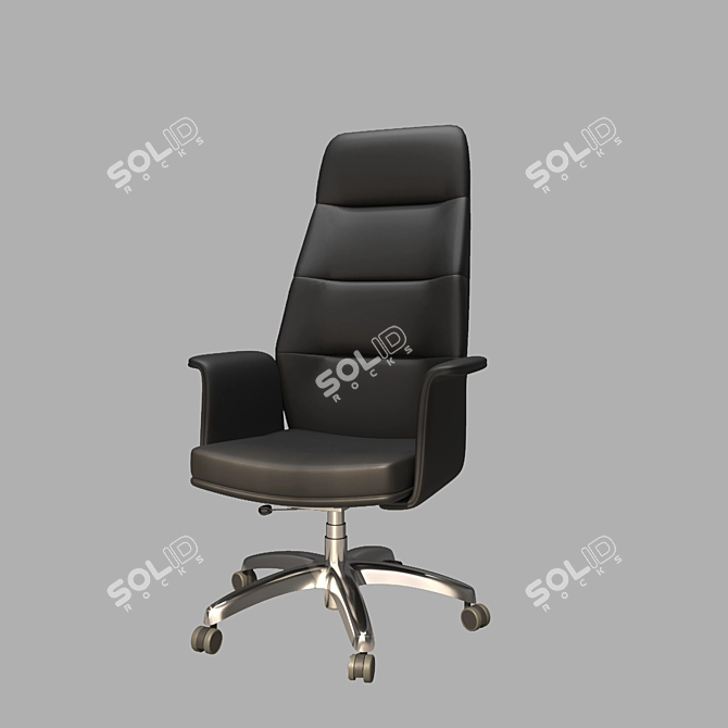 Italian Office Chair Eleganza 3D model image 1