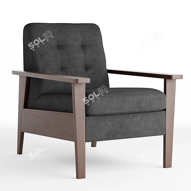 Stylish Olaf Armchair | Classic Design 3D model image 2