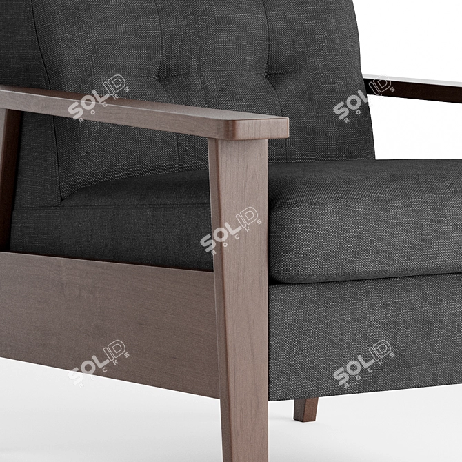 Stylish Olaf Armchair | Classic Design 3D model image 3