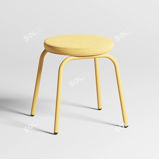 Contemporary Tru Stool 3D model image 1