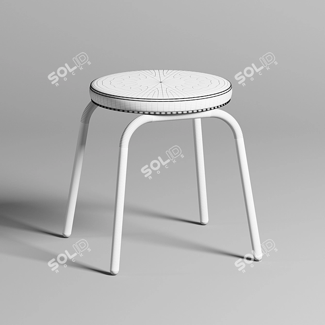 Contemporary Tru Stool 3D model image 2