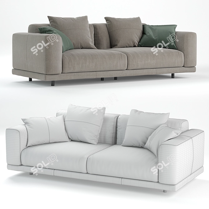 Elevate your space with Nevyll Sofa 3D model image 3