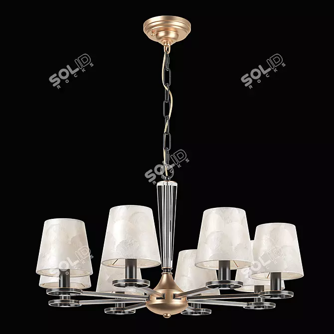 Luxurious Perla Lightstar Pendant Chandelier 3D model image 1