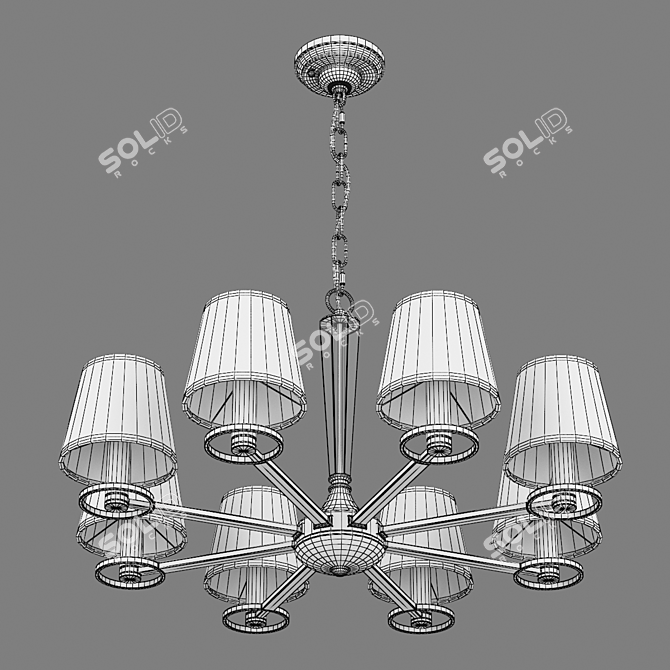 Luxurious Perla Lightstar Pendant Chandelier 3D model image 3