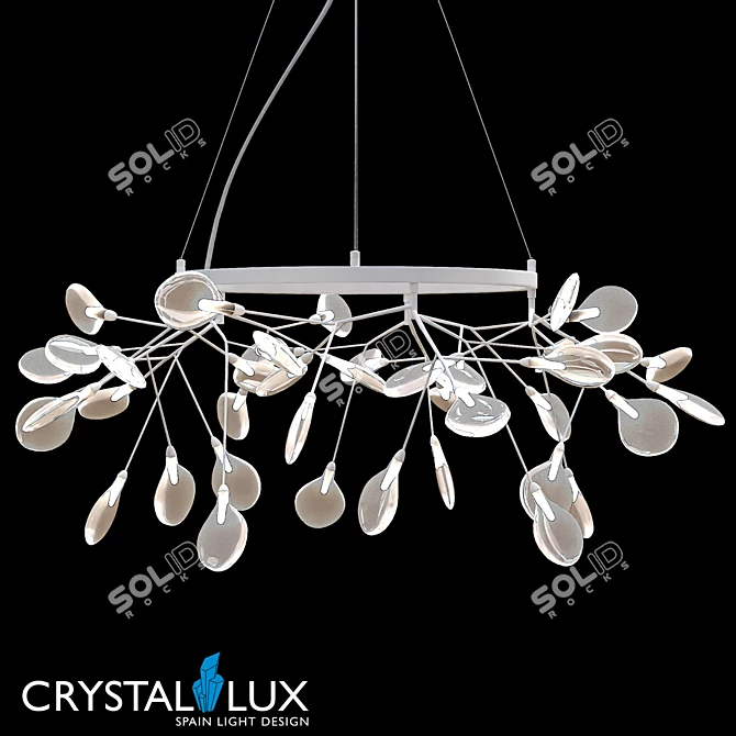 Crystal Lux Evita SP45 D Pendant 3D model image 1