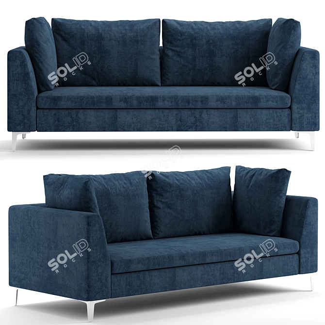 Luxury Charles Denelli Sofa 3D model image 1