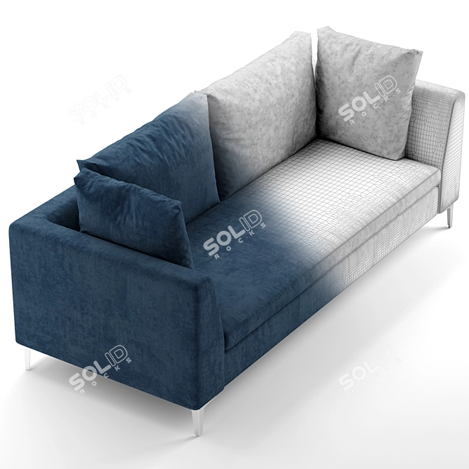 Luxury Charles Denelli Sofa 3D model image 3