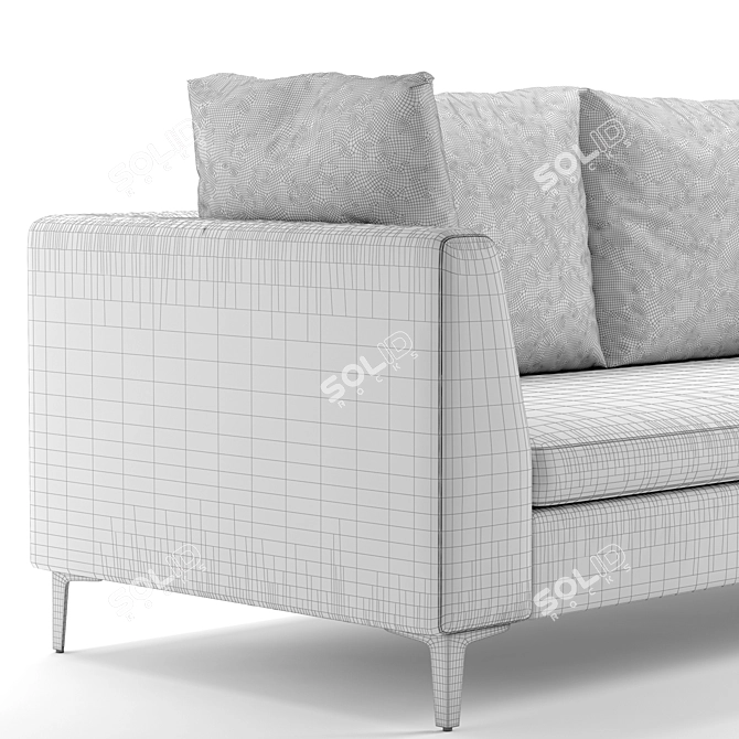 Luxury Charles Denelli Sofa 3D model image 4